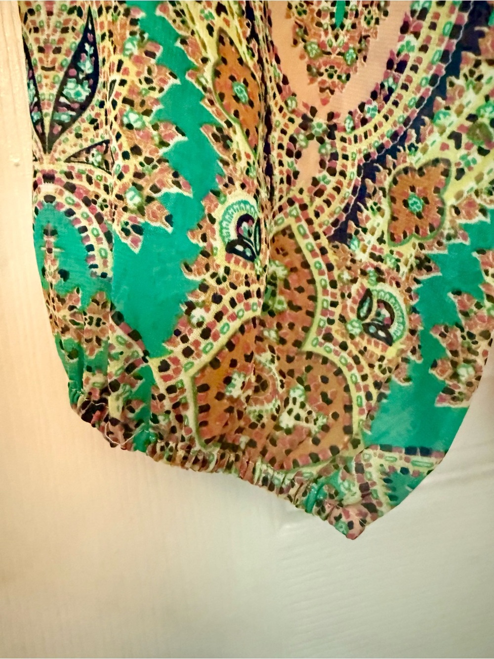 Anthropologie meadow rue giada peasant blouse, NWT, Size Large - Picture 7 of 8